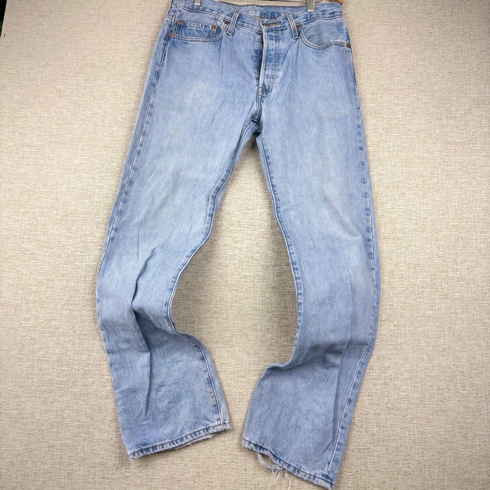 Vintage Levis 501 Mens 32x34 Lo-Key Distressed Grunge- Festival Blue  Jeans